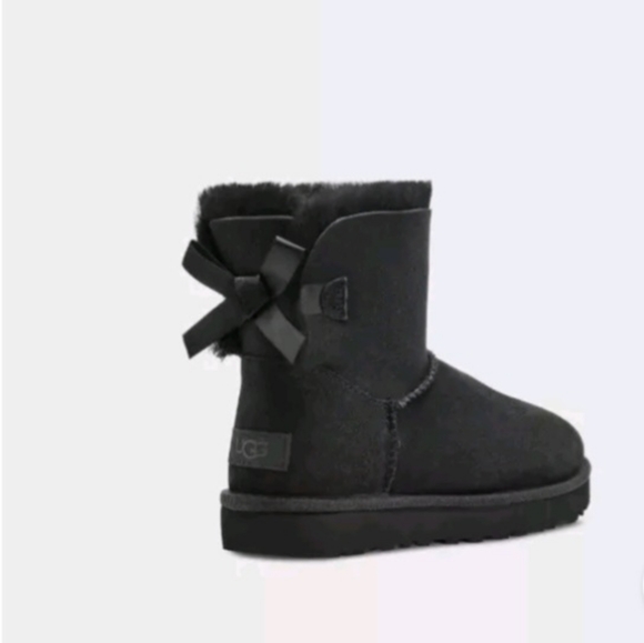 Ugg mini baily bow tie black size 10 Brand New Box - Picture 6 of 6